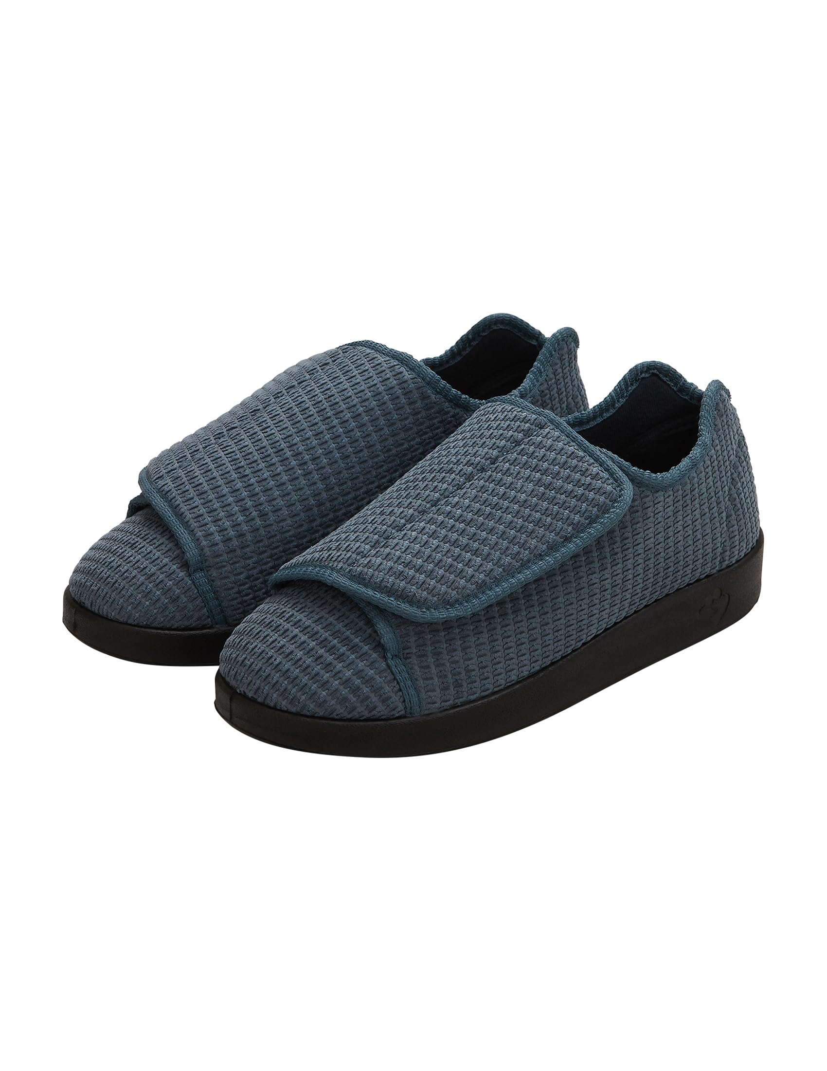 Silverts Men's Adaptive Easy Closure Slippers, Adjustable Wide Fit Shoes