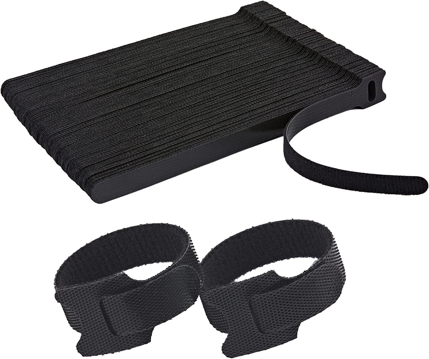 Storite 100 Piece Cable Organizer Hook & Loop Tape-Wire/Cord Holder Management Strap-Reusable Hook & Loop Ties for PC, TV, Desk, WFH Accessories (6 inch,Black) (B0D1VH94HV) Amazon Price History, Amazon Price Tracker