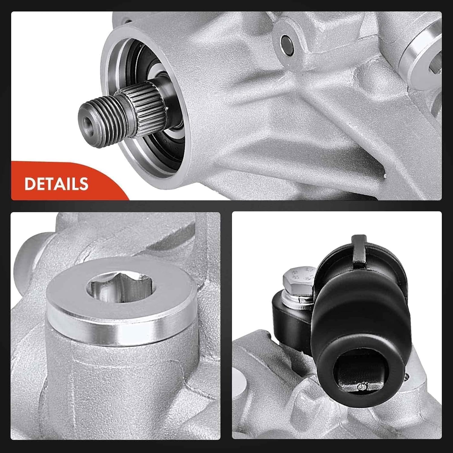 A-Premium Power Steering Pump with Reservoir Compatible with Honda Civic 2006-2011 DX DX-G EX EX-L EXS GX LX LX-S LXS 2-PC Set