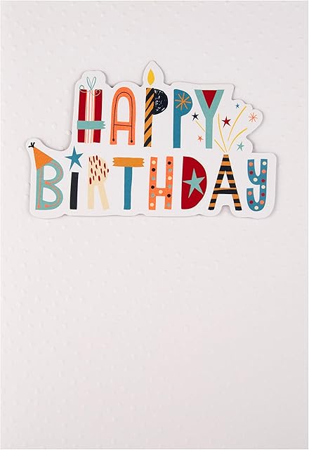 Hallmark Birthday Card - Contemporary Polka Dot Design