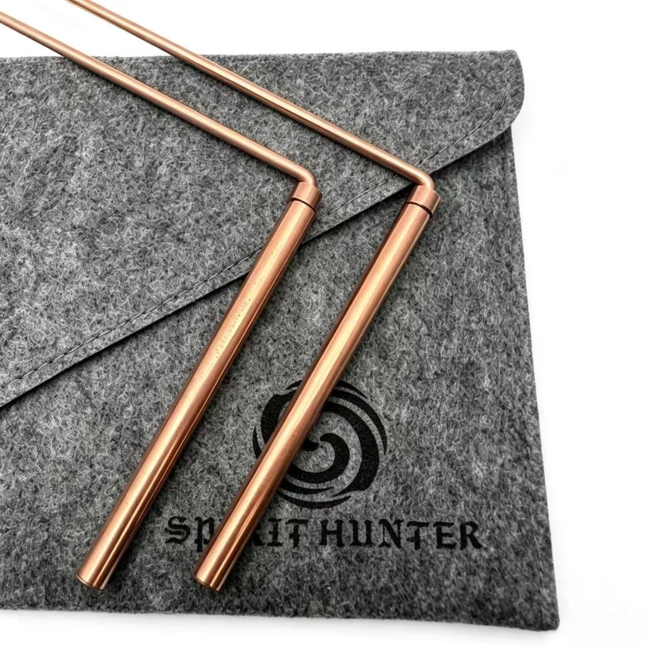 ATUIO Spirit Hunter 99.9% Copper Dowsing Rod- 2PCS Divining Rods with Bag - Detect Gold, Water, Ghost Hunting etc.