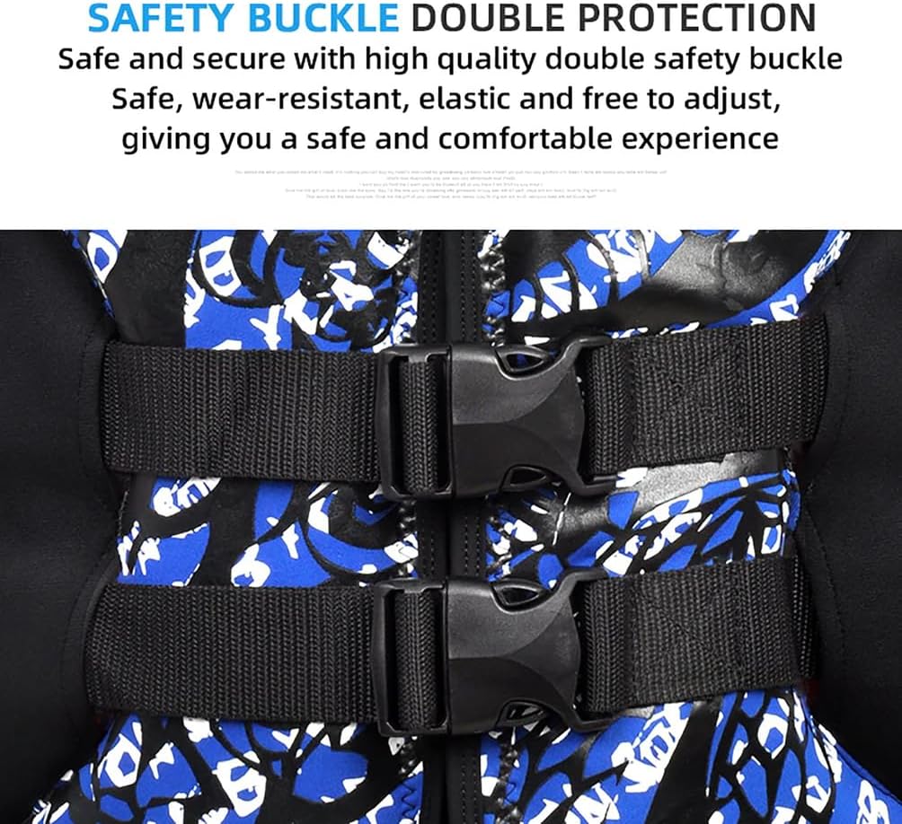 WYYHAA Men's Neoprene Wakesurf Impact Vest, Lightweight Swim Vest for Adults, Breathable & Comfortable, for Snorkeling, Kayaking, Paddle Boating & Water Sports