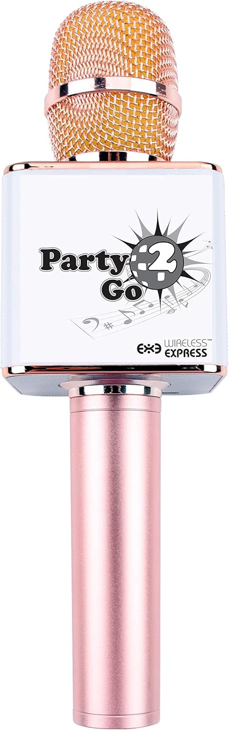 Party2Go Bluetooth Karaoke Microphone and Disco Ball Set (Pink) - Image 4