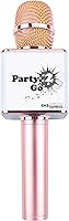 Vista 3 de Party2Go - Juego de micrófono de karaoke Bluetooth y bola de discoteca (rosa)
