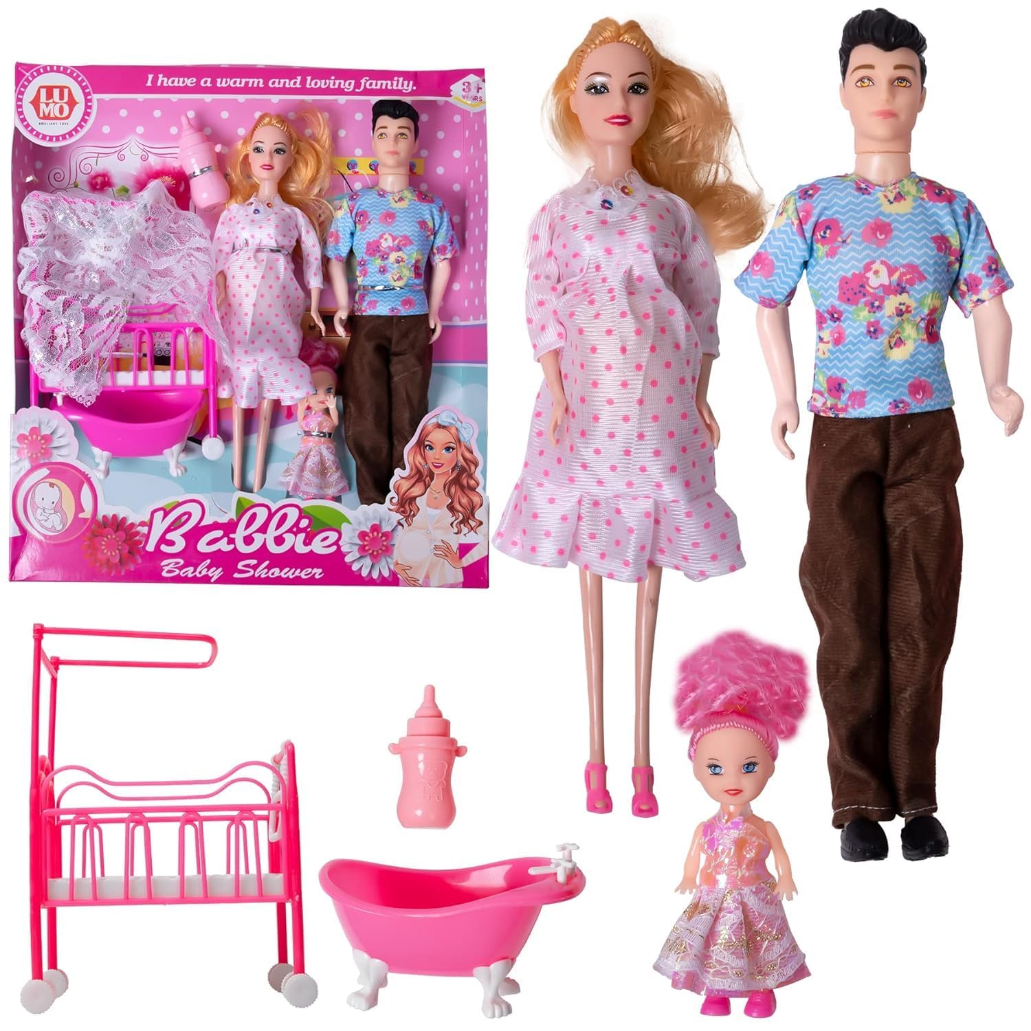 See full amazon price history chart for EUPHORIA Plastic Beautiful Family Doll Set with Pragnent Mom,Dad,Baby Doll,Bottle,Bathtub & Rocker, Ideal Pretend Play Doll Accessories (Pack of 1, Multicolor) EUPHORIA Plastic Beautiful Family Doll Set with Pragnent Mom,Dad,Baby Doll,Bottle,Bathtub & Rocker, Ideal Pretend Play Doll Accessories (Pack of 1, Multicolor) (B0DC6WRTL6) Amazon Price History, Amazon Price Tracker