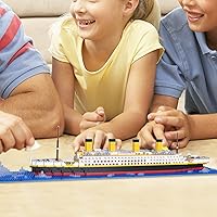 Vista 21 de Bloques de construcción Conjunto de portaaviones Modelo Micro Mini Bloques 1300 Piezas Ladrillos de Construcción