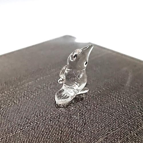 Miniatura 5 de Rare Toucan Tiny Micro Crystal Figurines mano soplado vidrio transparente arte pájaros animales coleccionables regalo decoración del hogar