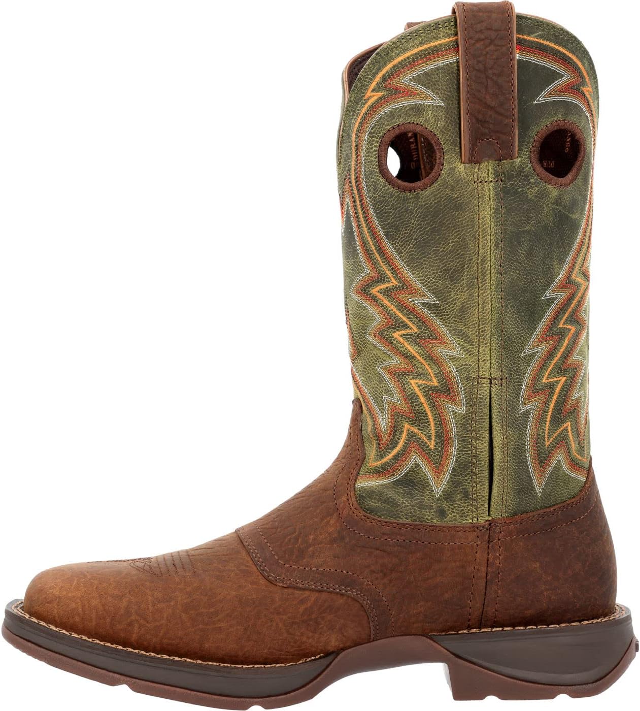 Durango Dark Chestnut and Hunter Green Western Boot Size 12(W)