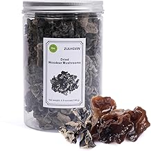 ZULHGVIN Black Fungus Mushrooms Dried Wood ear Mushrooms organic In-season picking naturally air dry 5.5oz(156g)