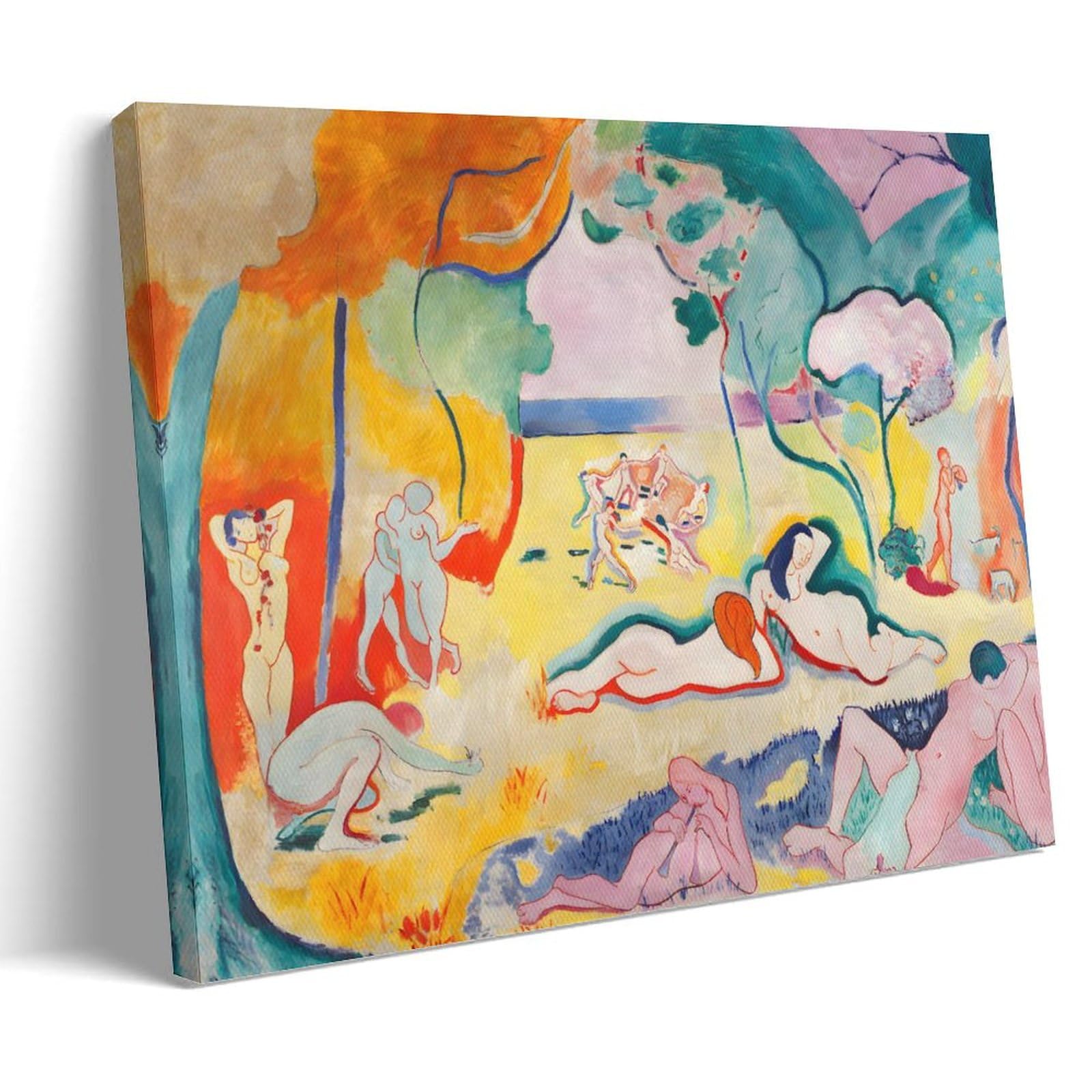 GAJUST Matisse The Joy Of Life Poster Le Bonheur De Vivre (Joy of Life) Painted by Henri Matisse in 1905., Canvas Print Art Poster; Frame; 12x18inch(30x45cm)