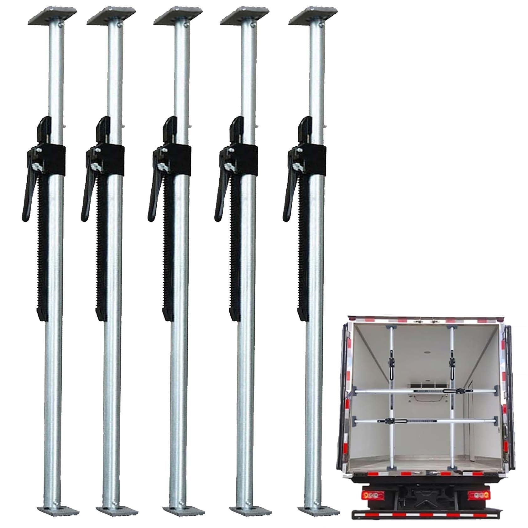 GYEQXKT Adjustable Cargo Bar with Ratcheting Stabilizer for Secure Load Management in Vehicles
