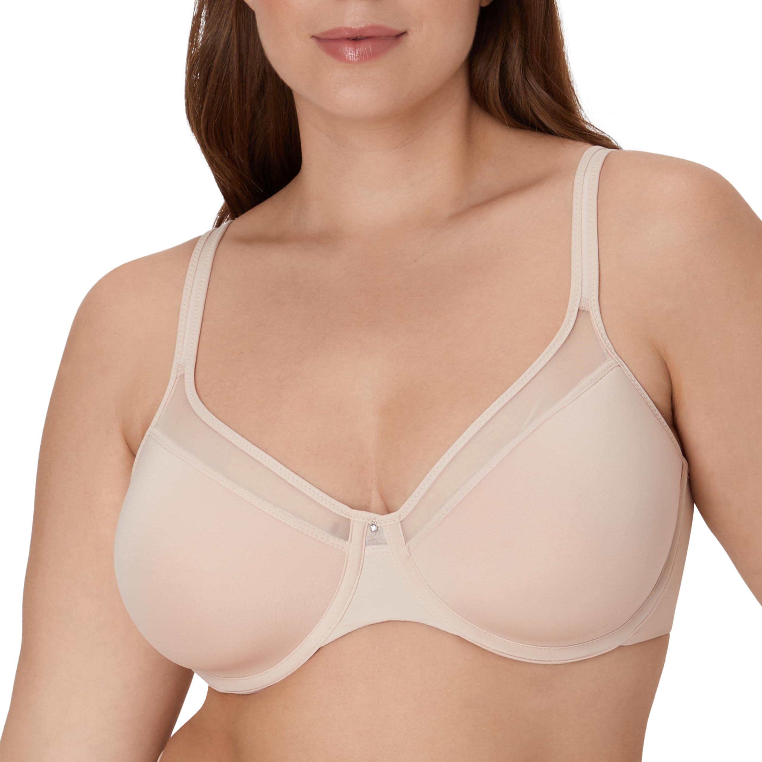 Bali womens One Smooth U Ultra Light Bra, Underwire T-shirt Bra (Retired Colors)