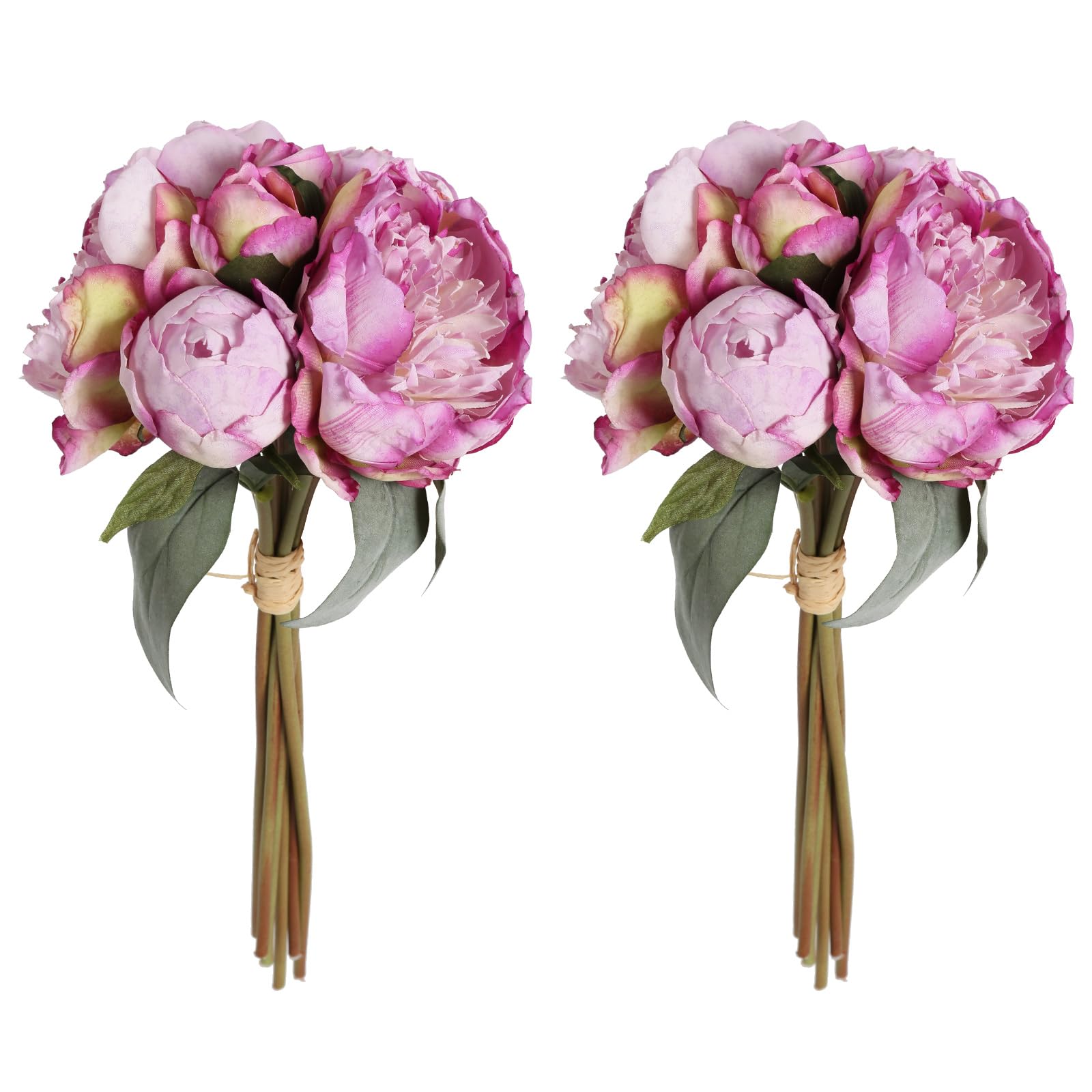 ICBOX Purple Artificial Peony Flowers