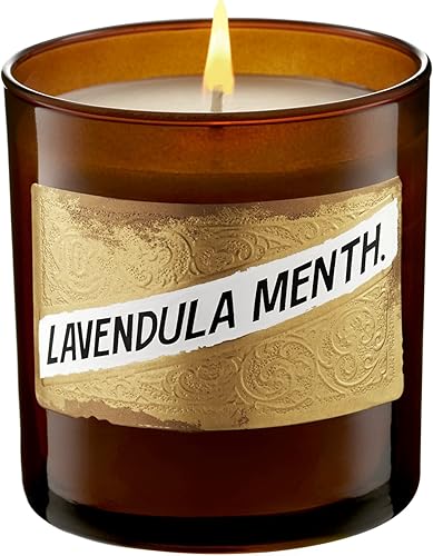 C.O. Bigelow - Vela perfumada de menta Lavendula, vela de cera de soja premium, 60 horas de tiempo de combustión, velas no tóxicas vertidas a mano