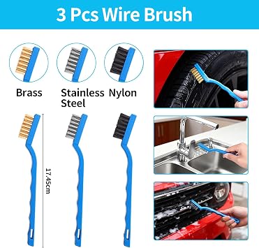 24Pcs Car Detailing Kit, Car Cleaning Kit for Rims, Exteriors, Interiors