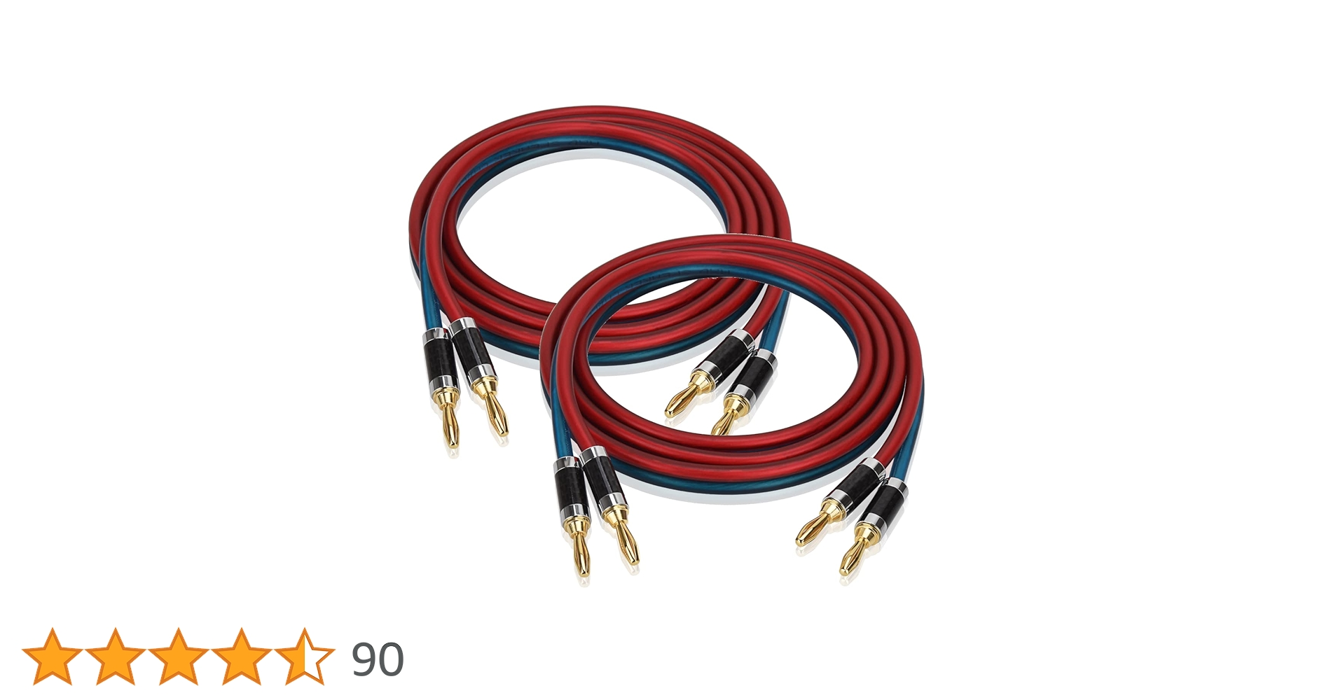 Amazon | 【LCYOUTH】バナナプラグ付スピーカーケーブル 加工済み完成