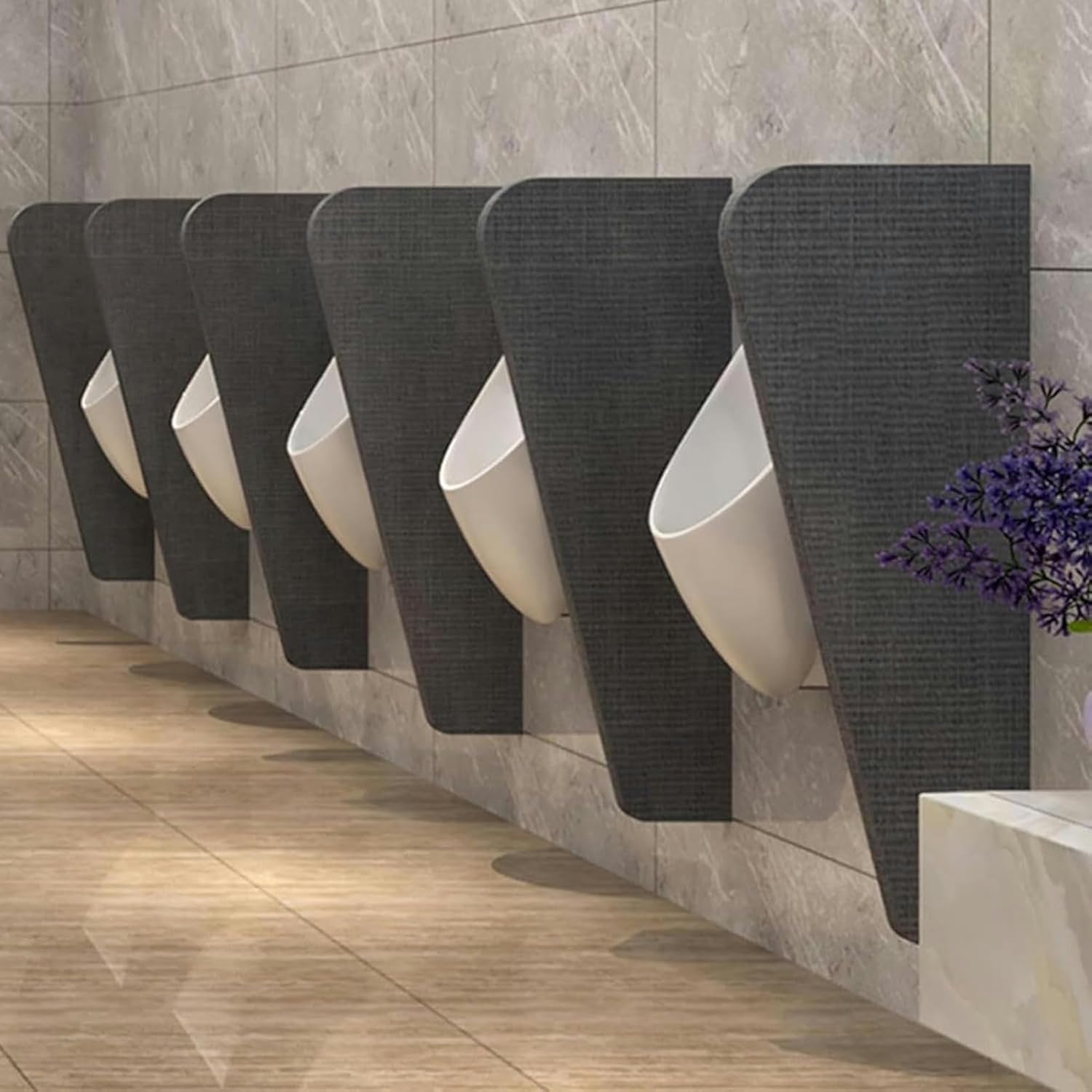 Urinal Screen Toilet Partition,Wall-Mounted Men’s Urinal Privacy Screen,Urinal Partition Protection Screen Divider Partition For Schools/Kindergartens/Shopping Malls/Public Places ( Size : 4pcs )*1