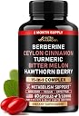 Berberine with Ceylon Cinnamon, Bitter Melon, Hawthorn & Turmeric, 60 Caps