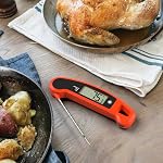 Lavatools Javelin® PRO Classic Ultra-Fast 2-Second Professional Digital Instant Read Meat Thermometer for Grill and Cooking, Auto-Rotating Backlit Display, IP65 Water Resistant NSF Certified–Tangerine