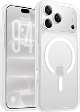 FLLAO For iPhone 18 Pro Case for Mag Safe, Matte White