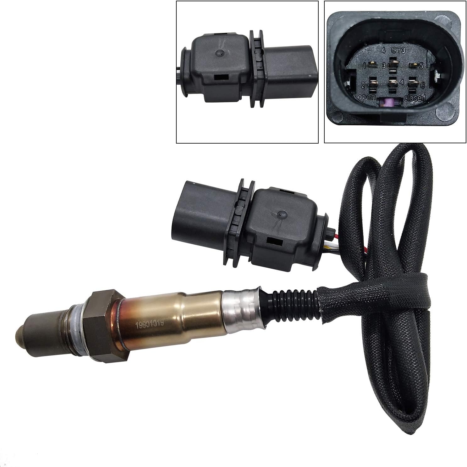 Oxygen Sensor Replacement for 17155 17218 75-4155 75-4437 75-4505 ES11079 234-5036 Upstream Oxygen Air Fuel Ratio Sensor Compatible with Audi A3 A6 A7 A8 Quattro Q5 Q7 O2 Sensor