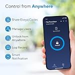 ULTRALOQ U-Bolt Pro WiFi Smart Lock with Door Sensor, 8-in-1 Keyless Entry Door Lock with Fingerprint ID, App Remote Control, Built-in WiFi Keypad Deadbolt, Auto Unlock, IP65 Waterproof, Easy Install