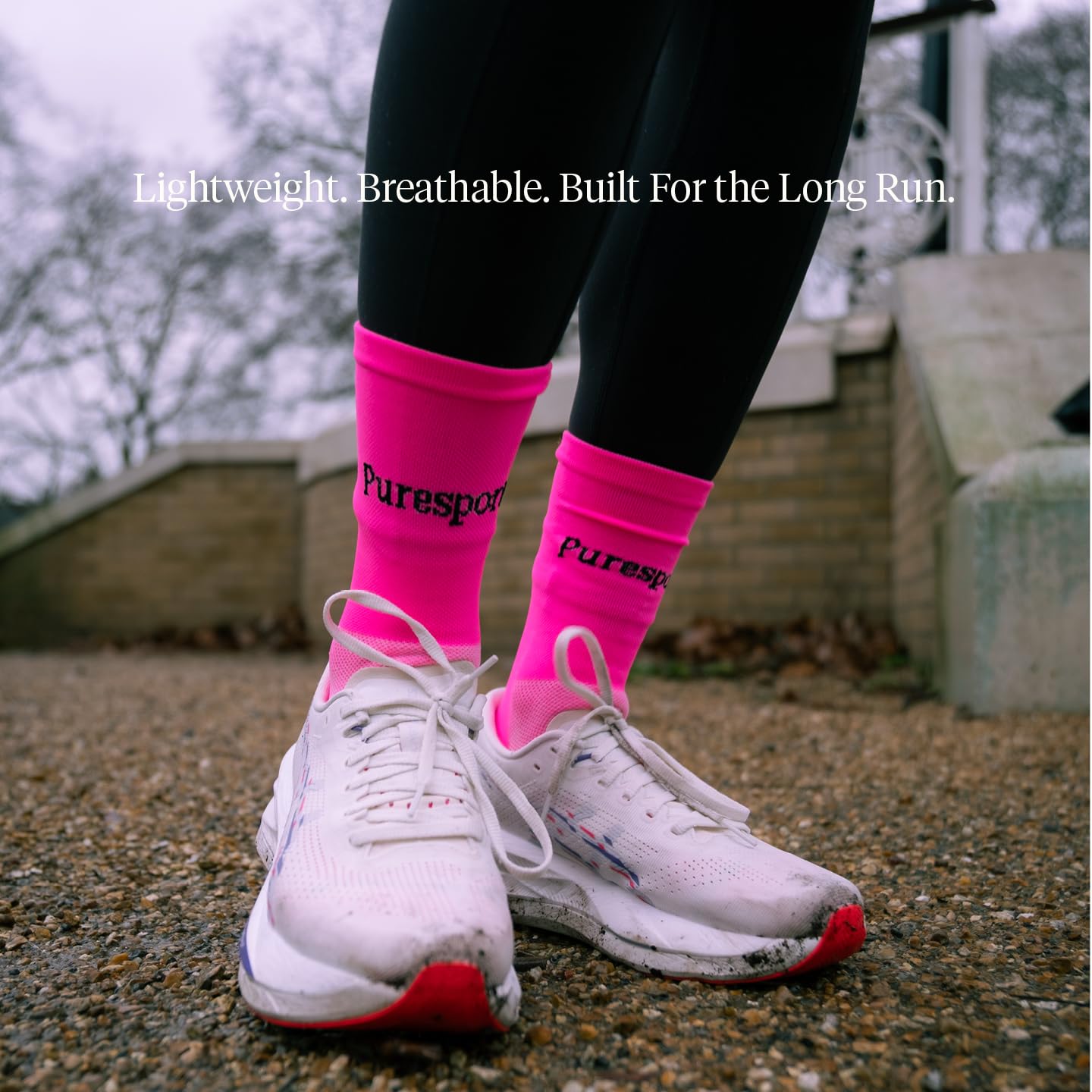 Puresport Performance Running Socks, Moisture-Wicking Training Socks with Subtle Compression for Women & Men, Ideal for Long-Distance Running, Gym & Hyrox — view 2