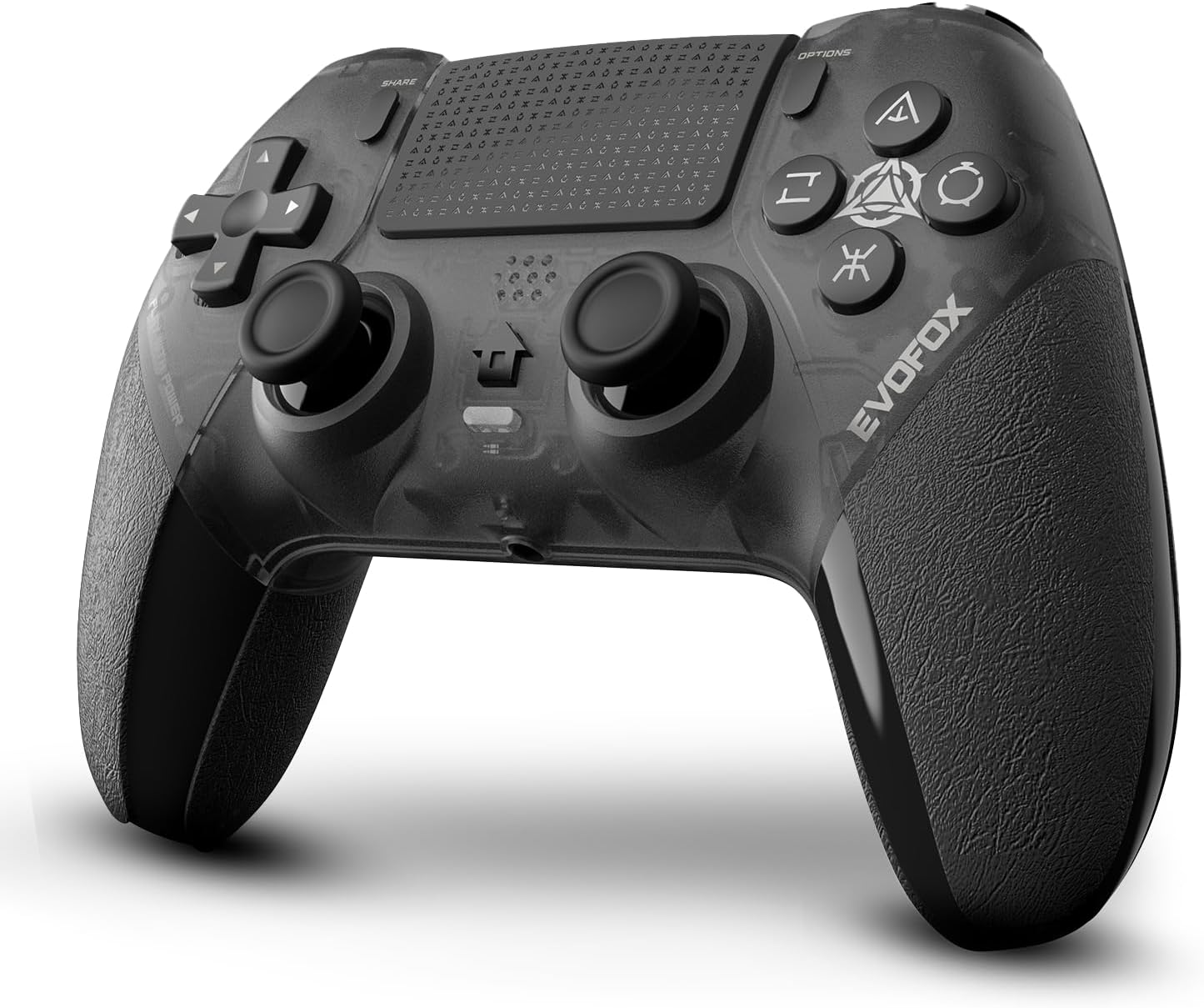 EvoFox Play 2 PS4 Controller & PS5 (PS4 Games only), Playstation 4 Controller Bluetooth & Wired with HallSenseโข Magnetic Joysticks & Triggers, 1000Hz Polling, Touchpad, Built-in Speaker & 3.5mm Jack