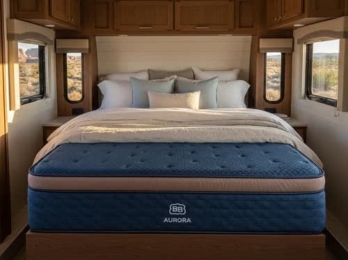 Brooklyn Bedding Aurora Luxe 14 Inch RV King 72"x80" Hybrid