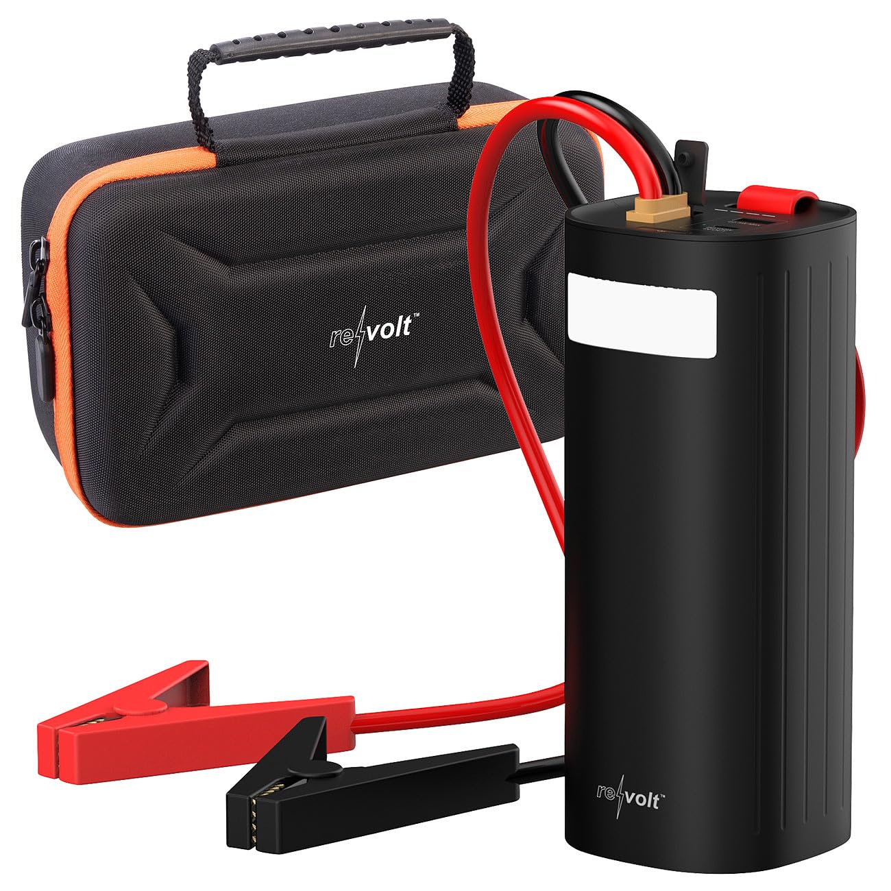 revolt Auto Starthilfe: 3in1-Kfz-Starthilfe & Powerbank, LiFePO4, 60 Ah, 600 A, 100 W PD, LED (Booster, Starter, Jump)