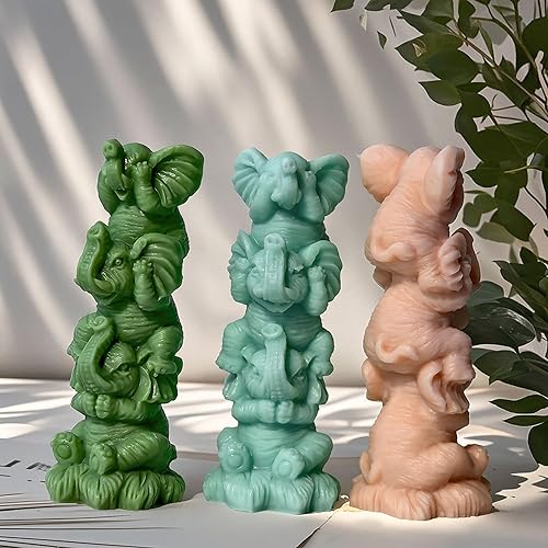 Miniatura 5 de Paquete de 2 moldes para velas de peonía, molde de resina de flores medio abiertas, moldes de silicona de fundición de resina para decoración del