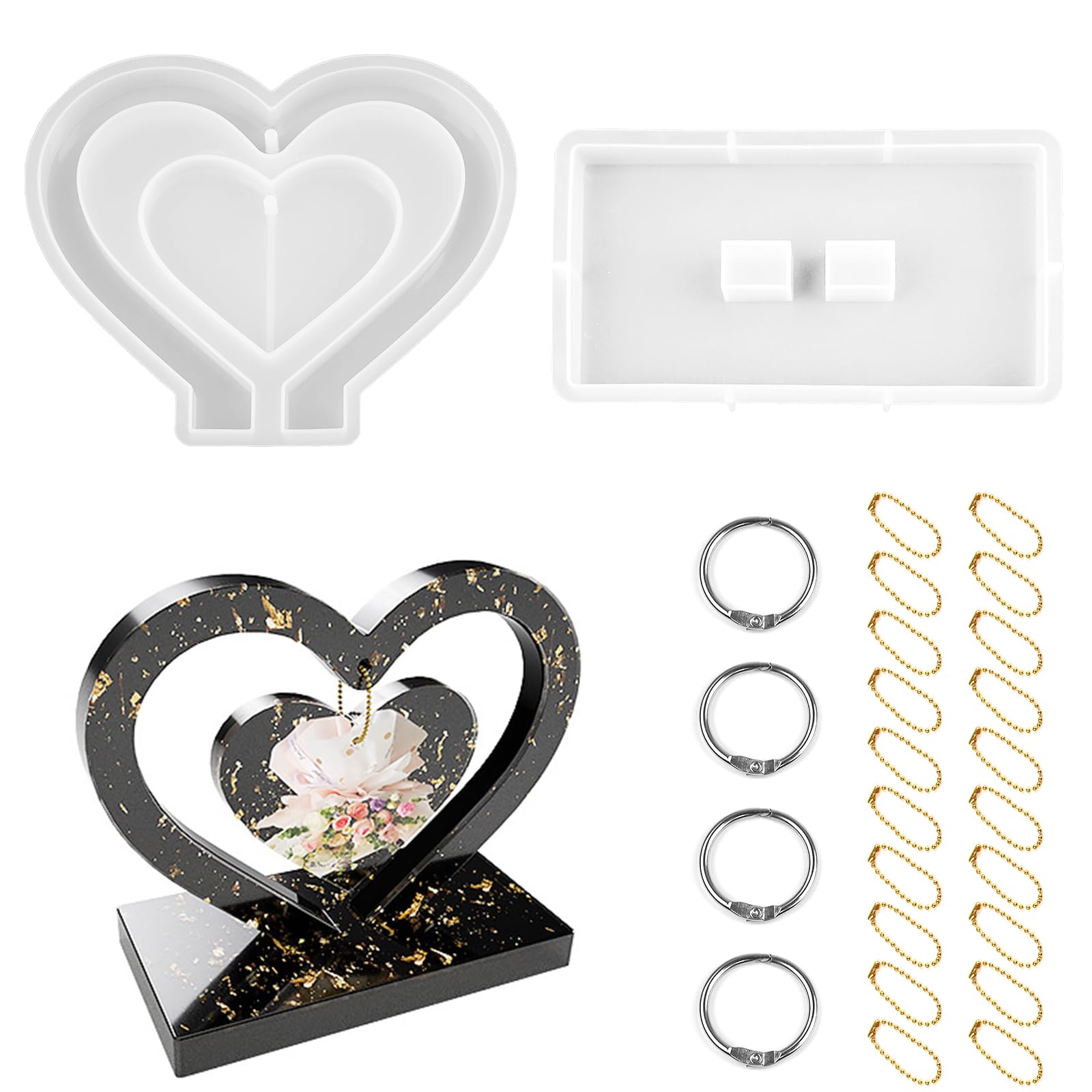 TAIANJI Heart Resin Moulds
