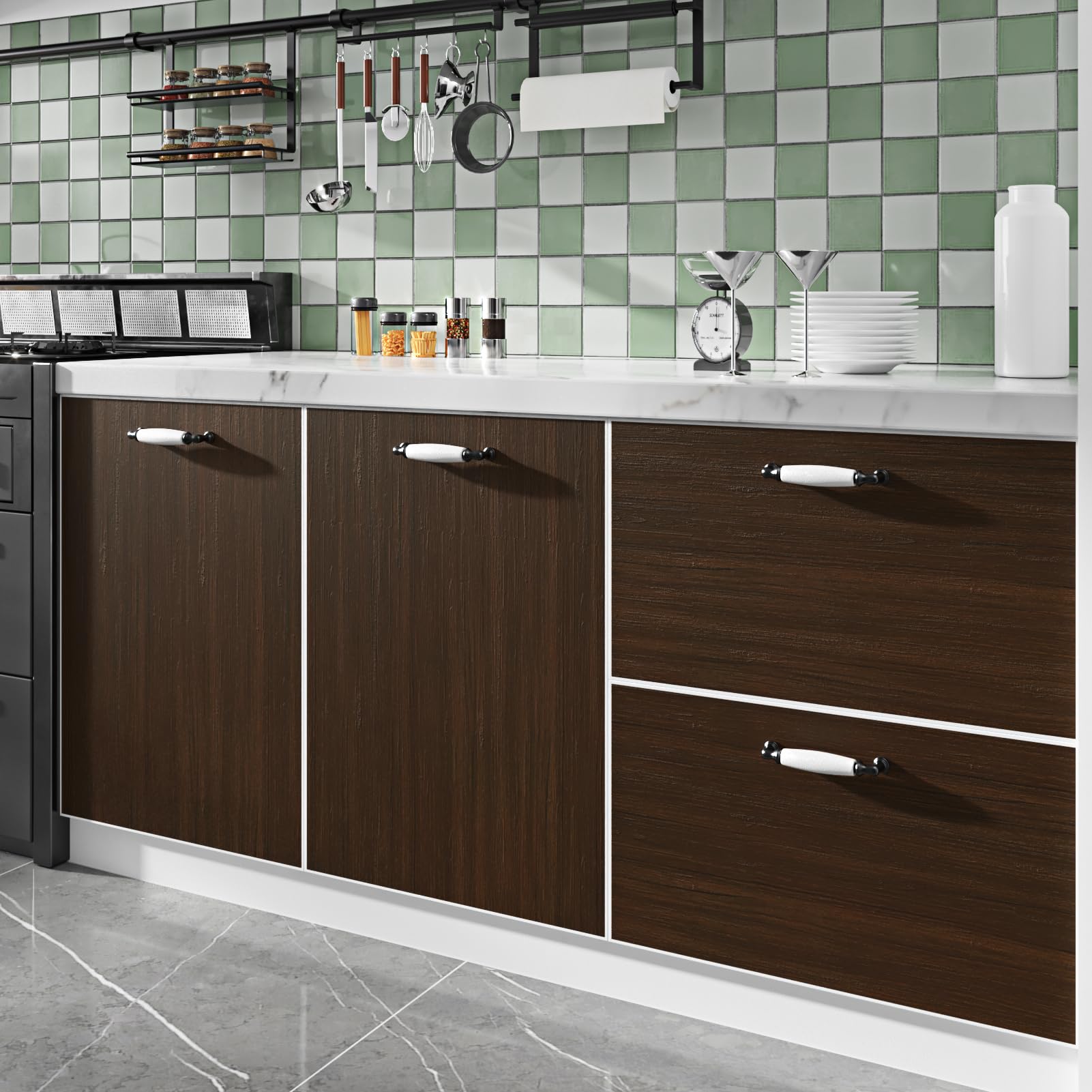 Countertop Peel And Stick Paper WESTICK Wood Peel And Stick Wallpaper Rustic Wood Contact Paper - View #6