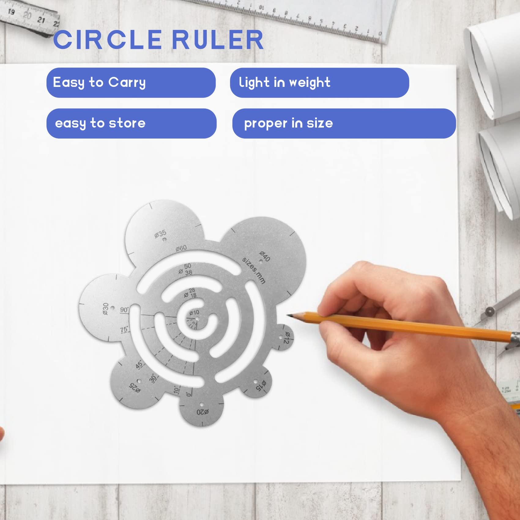 Cerchio Rotondo Per Taglio Pelle - Utensile Fai Da Te Per Pelletteria - Foto 6