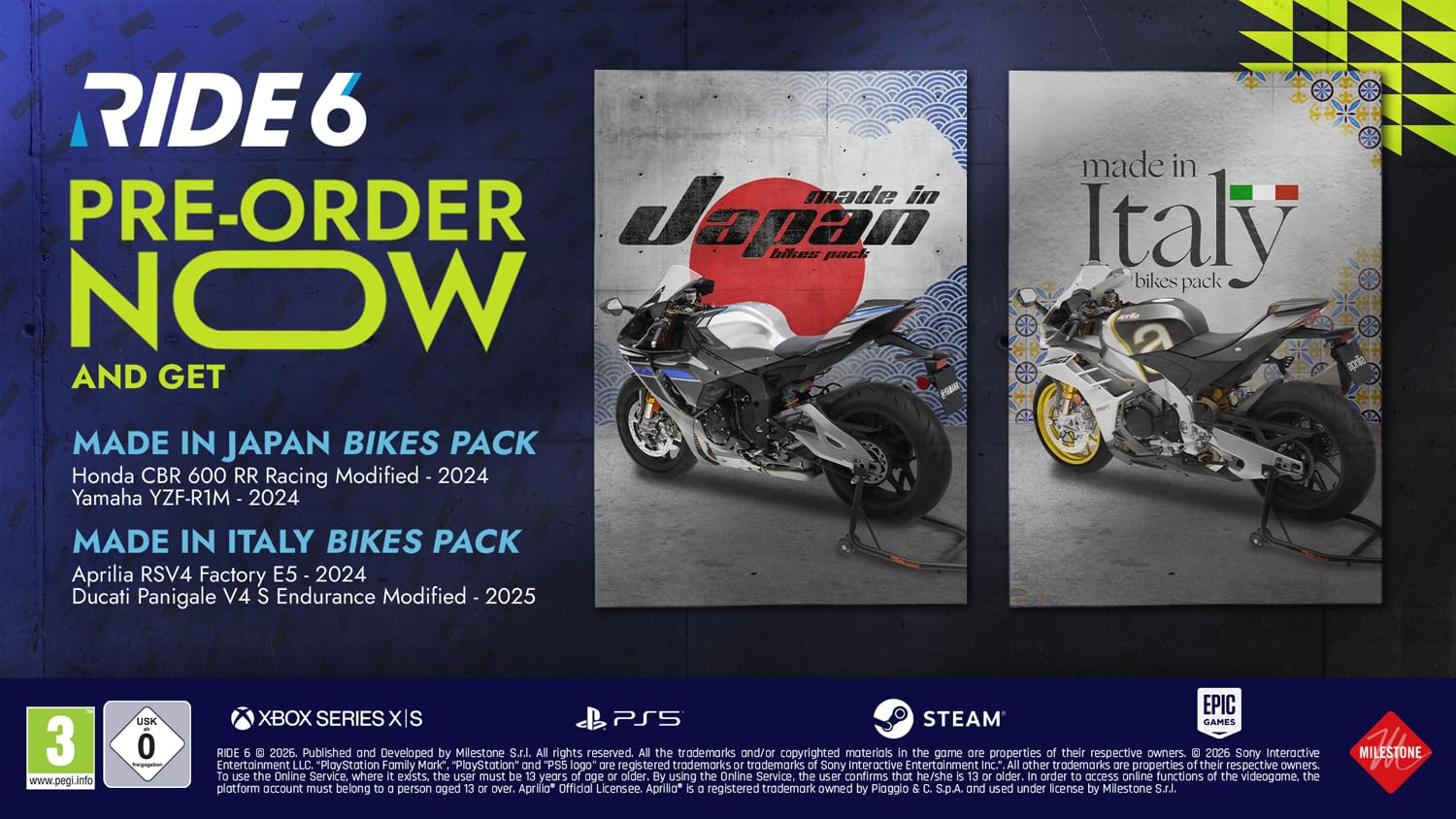 RIDE 6 Day One Edition (PS5)