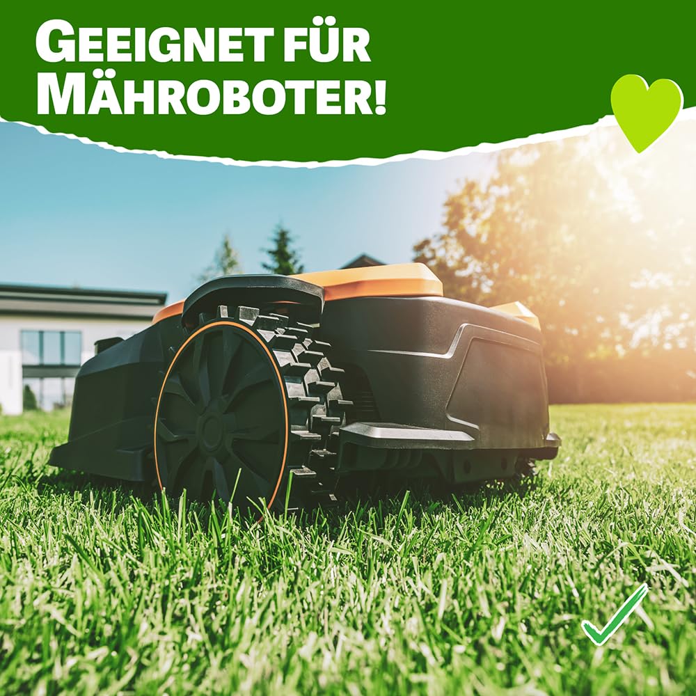 RasenHerz, 25 kg für 100m² Rasensand für dichten, grünen Rasen Rasenpflege, Bodenverbesserer, Nährstoffe, Diabas petigi
