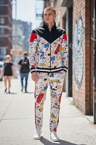 Vista 3 de SCREENSHOT Print TIE DYE Men Premium Streetwear Urban Track Pants - Modern Fit