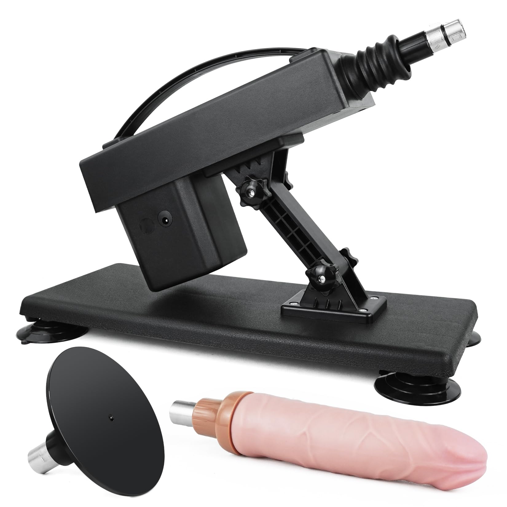 Fickmaschine mit Dildo, Sexmaschine für die frau mit Saugnapfadapter, Automatische Fickmaschinen Sexspielzeug für Anfänger geeignet Stoß Dildo Maschine