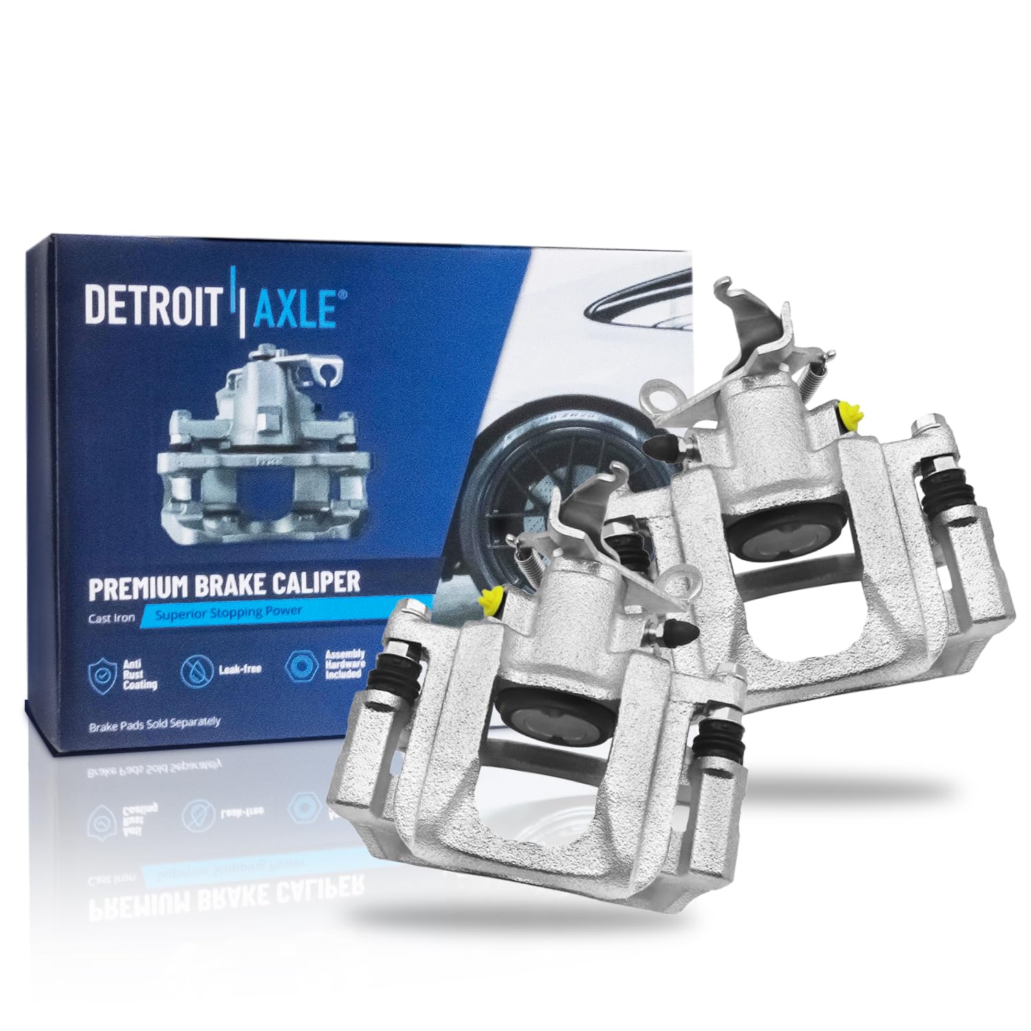 Detroit Axle - 2pc Rear Brake Calipers for 2012 2013 Dodge Journey