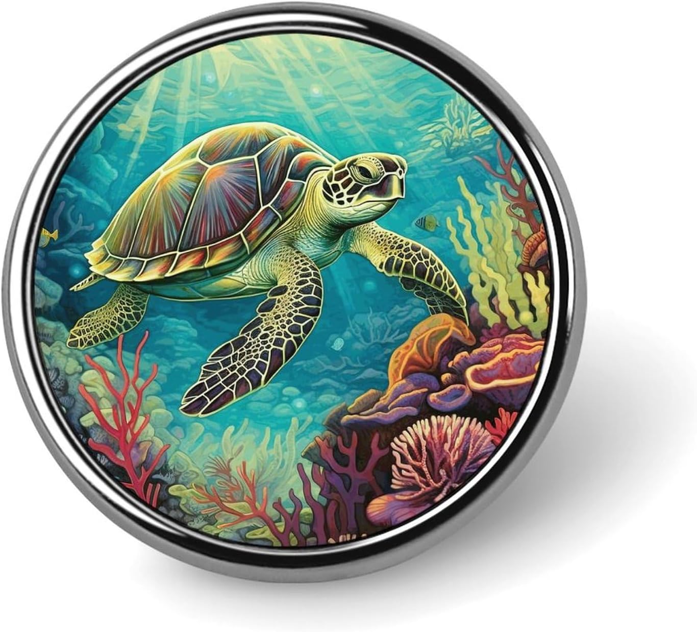 Sea ​Turtle Pins Sets Ocean Theme Ocean Beach Lapel Pin Backpack Pins Nautical Theme Custom Buttons Vintage Nautical Summer Beach Badge Brooch For Women Girls Clothes Housewarming Gift