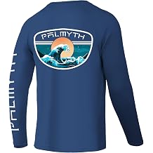 Palmyth Fishing Shirts for Men Long Sleeve UPF 50+ T Shirt Sun Protection Tee
