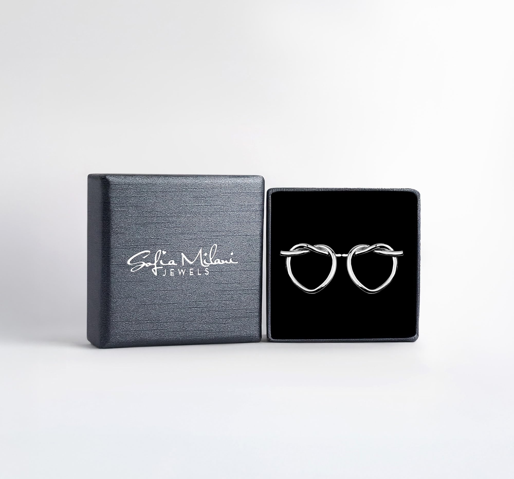 SOFIA MILANI - Damen Ohrringe 925 Silber - Herz Ohrstecker - 20691