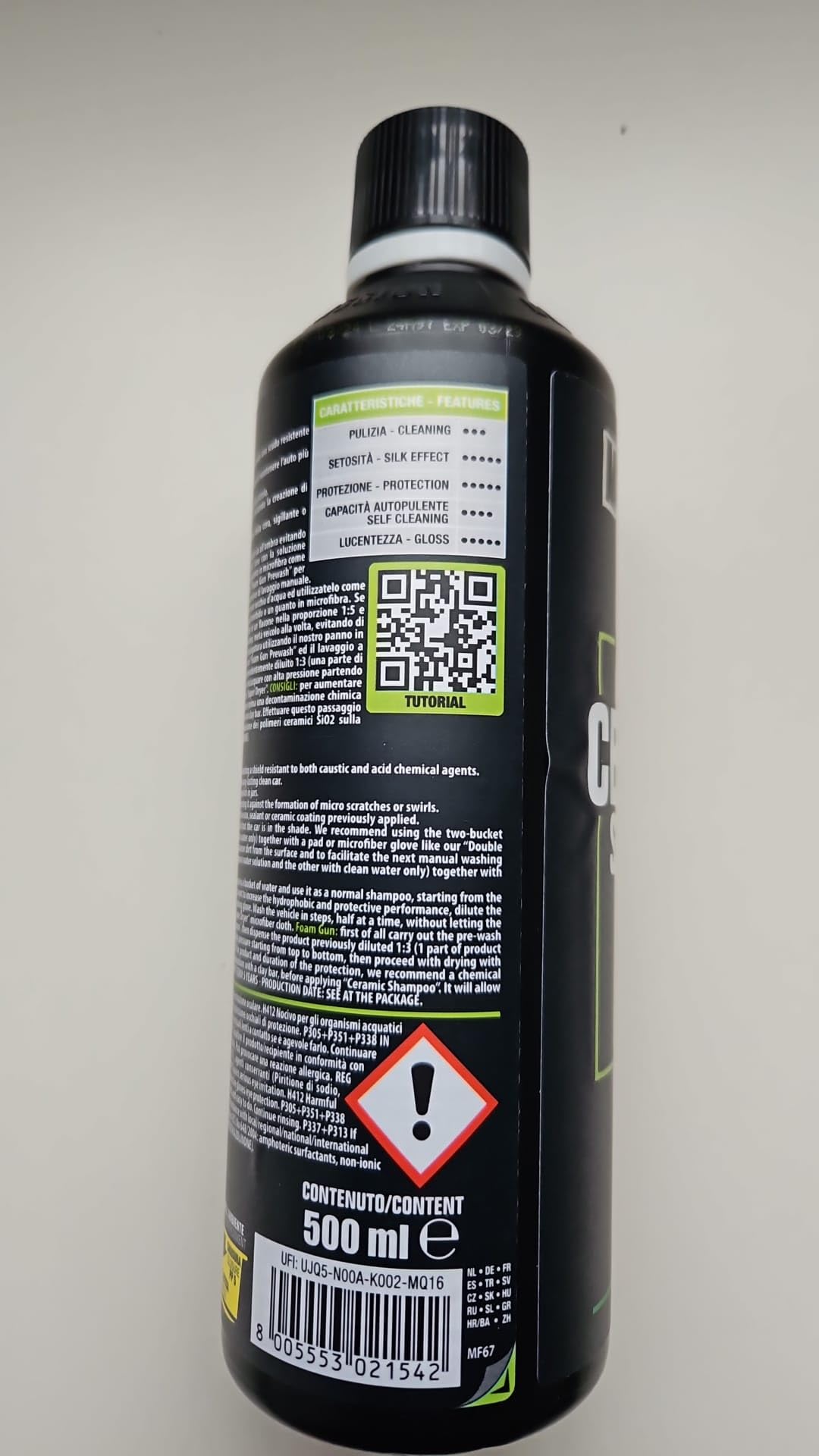 KIT MANIAC LINE CERAMIC SHAMPOO CON Si02 TECHNOLOGY + COMFORT CAR WASH PAD + PANNO SUPER DRYER SHAMPOO AUTO 3IN1 LAVA SIGILLA E PROTEGGE L'AUTO + SPAZZOLA PULISCI CERCHIONI IN OMAGGIO
