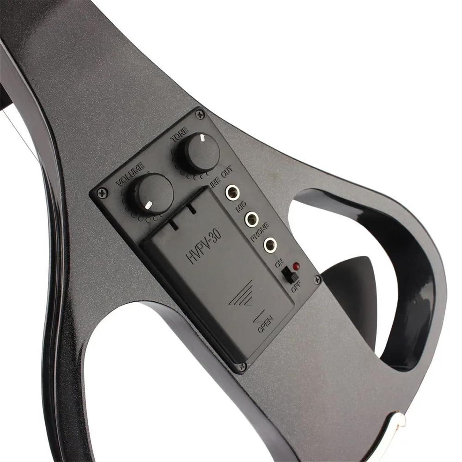 Violino Set Violino Elettrico Professionale 4/4 Violino Strumento A Corde Violino Nero Con Custodia Per Accessori Cavo Per Cuffie