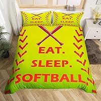 Vista 11 de Feelyou Eat Sleep - Juego de ropa de cama de baloncesto para niñas y niños, funda de edredón de baloncesto, funda de edredón para jugadores, funda
