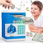 Piggy Bank for Boys Toys Age 6-8 8-10 - Kids Toys for 4 5 6 7 8 9 10 Year Old Boy Gifts - ATM Machine Money Saving Box for Kids Boy Christmas Birthday Gifts