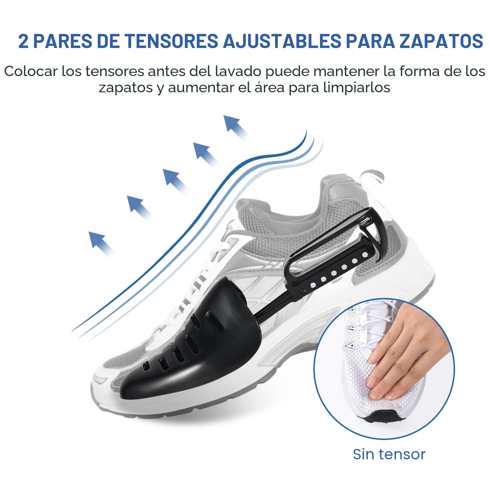 Teletrogy Bolsa Lavadora Zapatillas 2 Piezas, Bolsa para Lavar Zapatillas en Lavadora de Cremallera con Horma, Limpiar Los Zapatos sin Deformación, Bolsa de Zapatos para Lavadora de Reutilizable, Gris