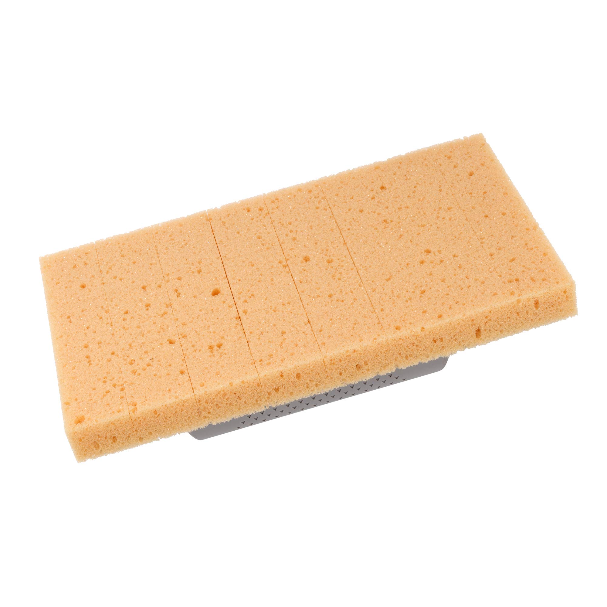 Bellota 5800-3 - Cubo de plástico para alicatador con escurridor de 20 litros + 5888 Llana Esponja Limpieza, Gris, 0