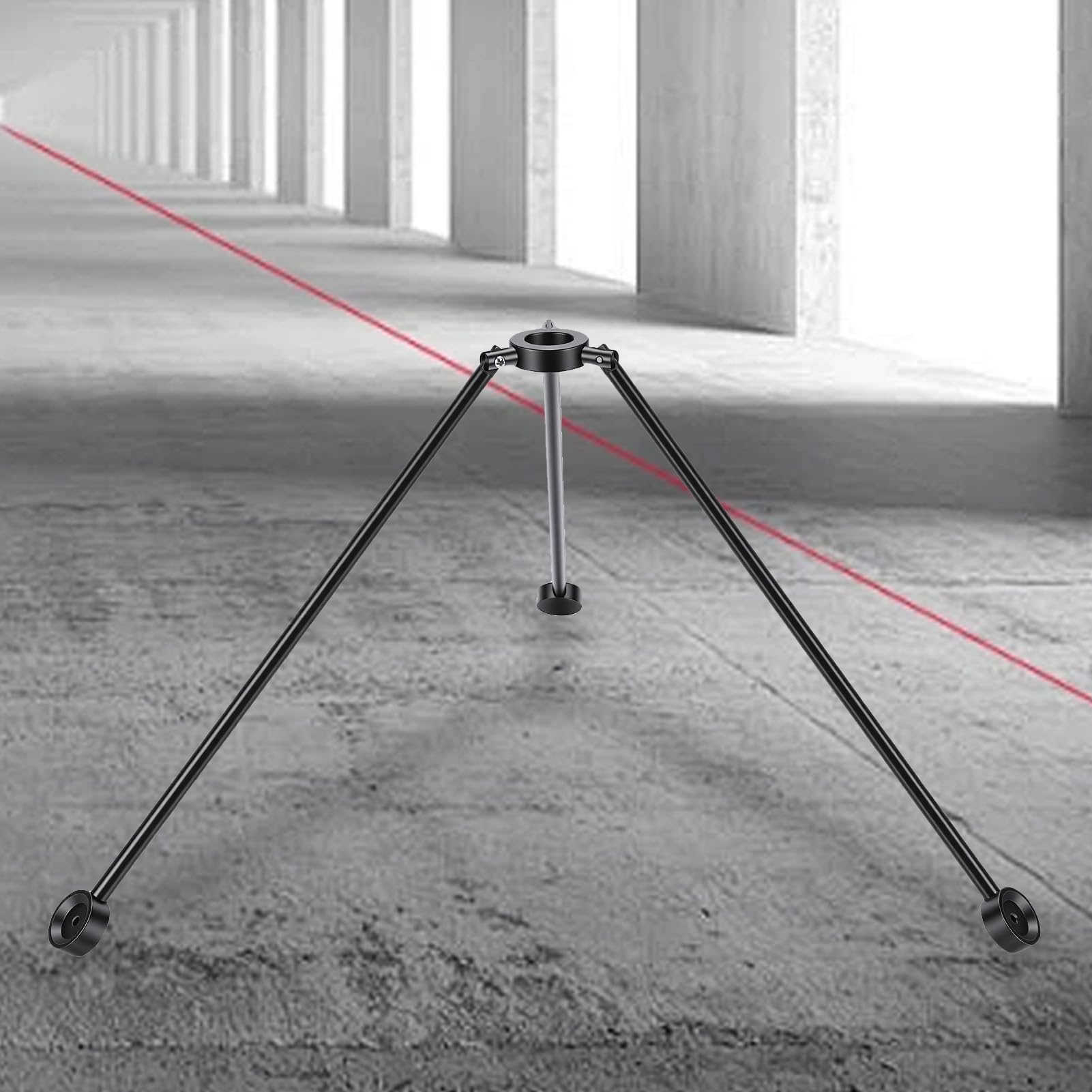 Ejoyous Statyw do Poziomicy Laserowej, Aluminiowa Prowadnica Podłogowa Stabilizatora Statywu