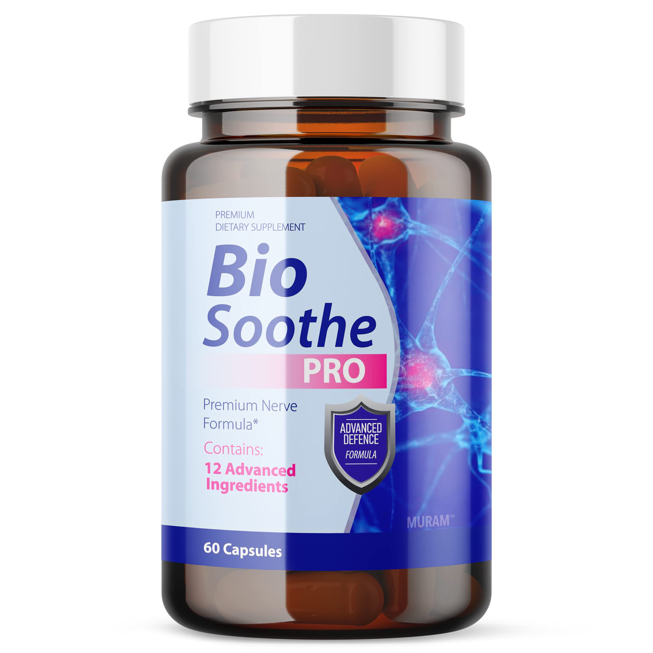 Amazon.com: (Official) Bio Soothe Pro, Premium Nerve Formula, Advanced  Defense Cognitive Support Pills, 1 Bottle Package (60 Capsules) : Health &  Household